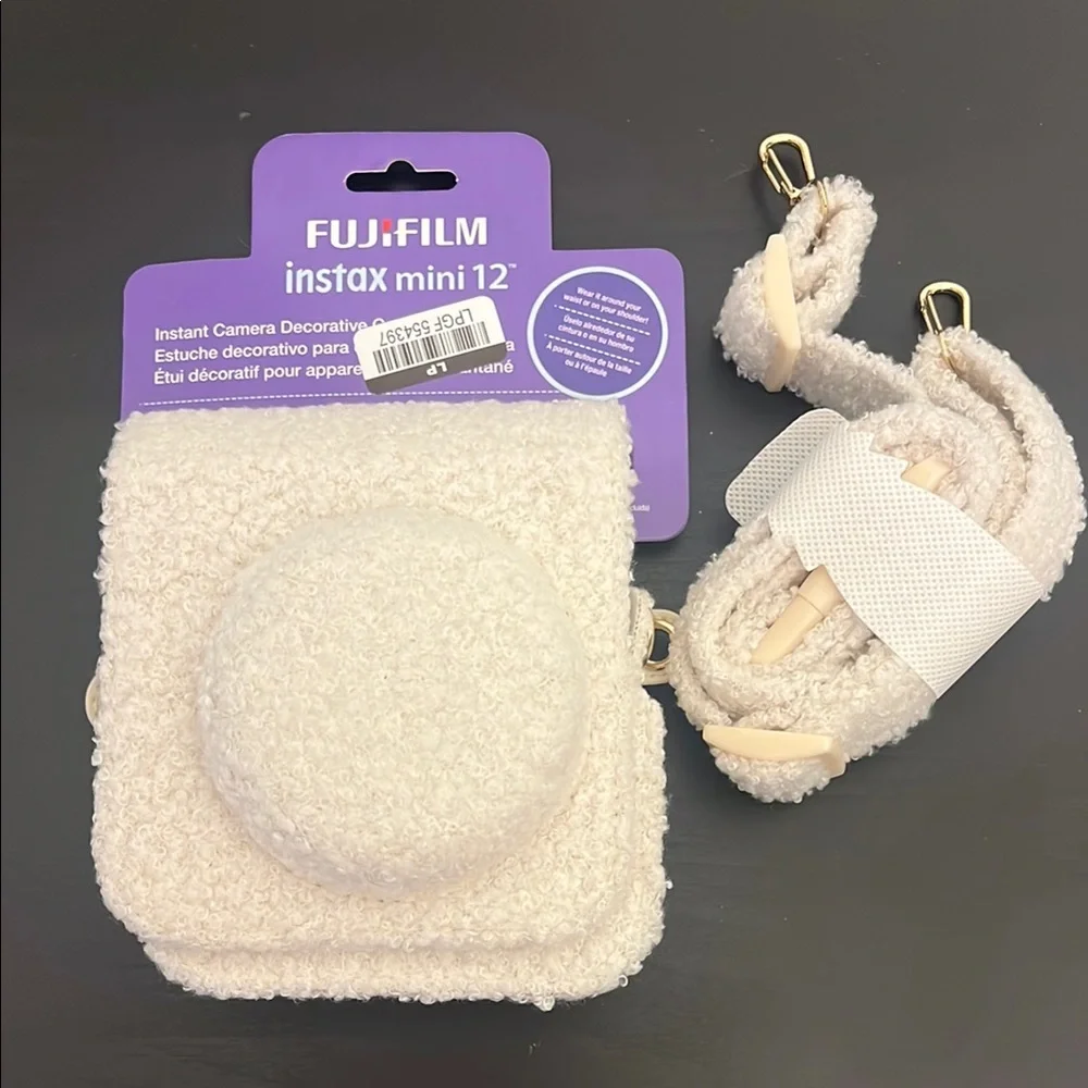 Fujifilm Instax Mini 12 Cream Camera Case with Strap